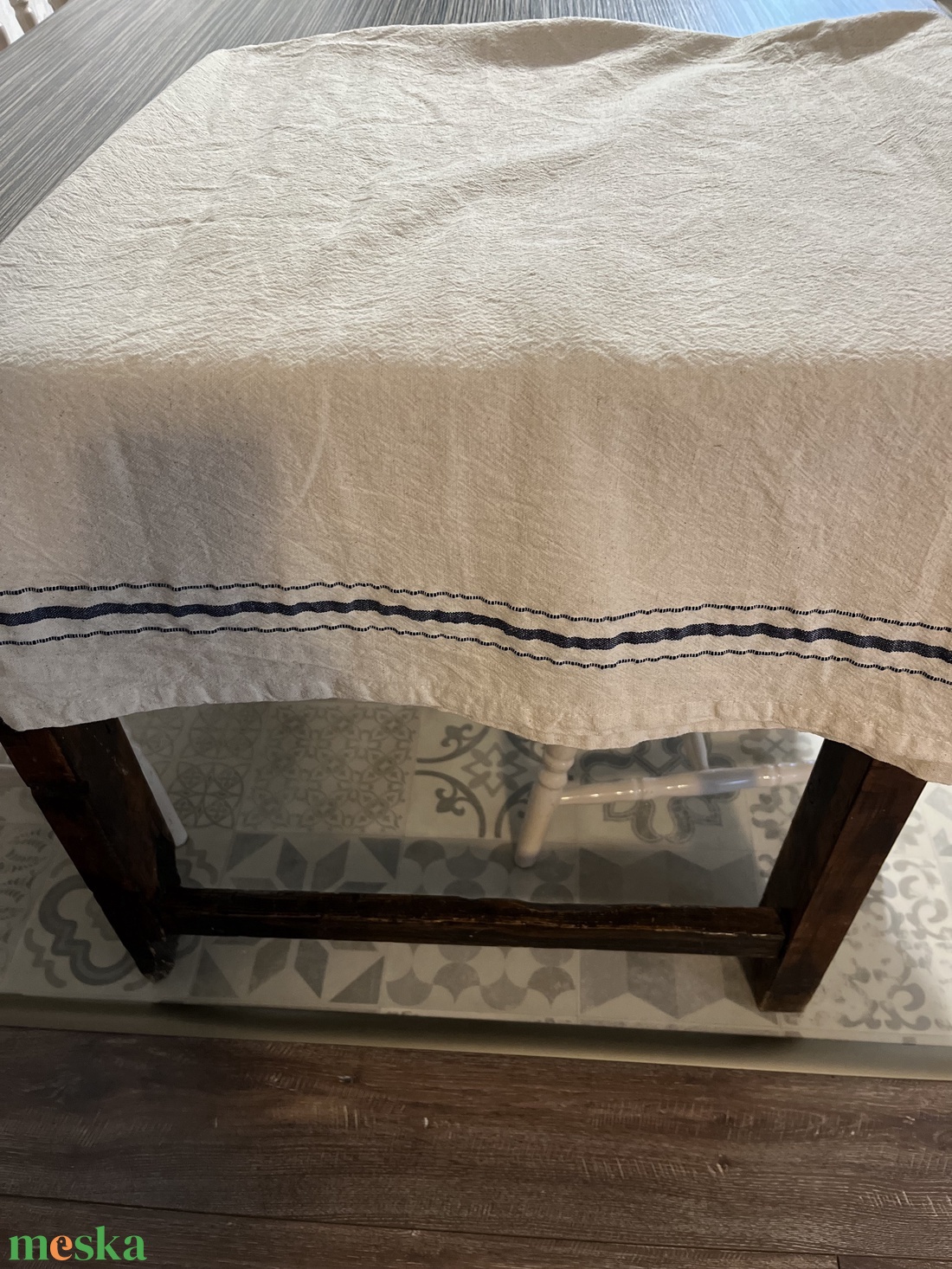 Vászon asztalterítő - otthon & életmód - lakástextil - abrosz, terítő - étkezőabrosz - Meska.hu