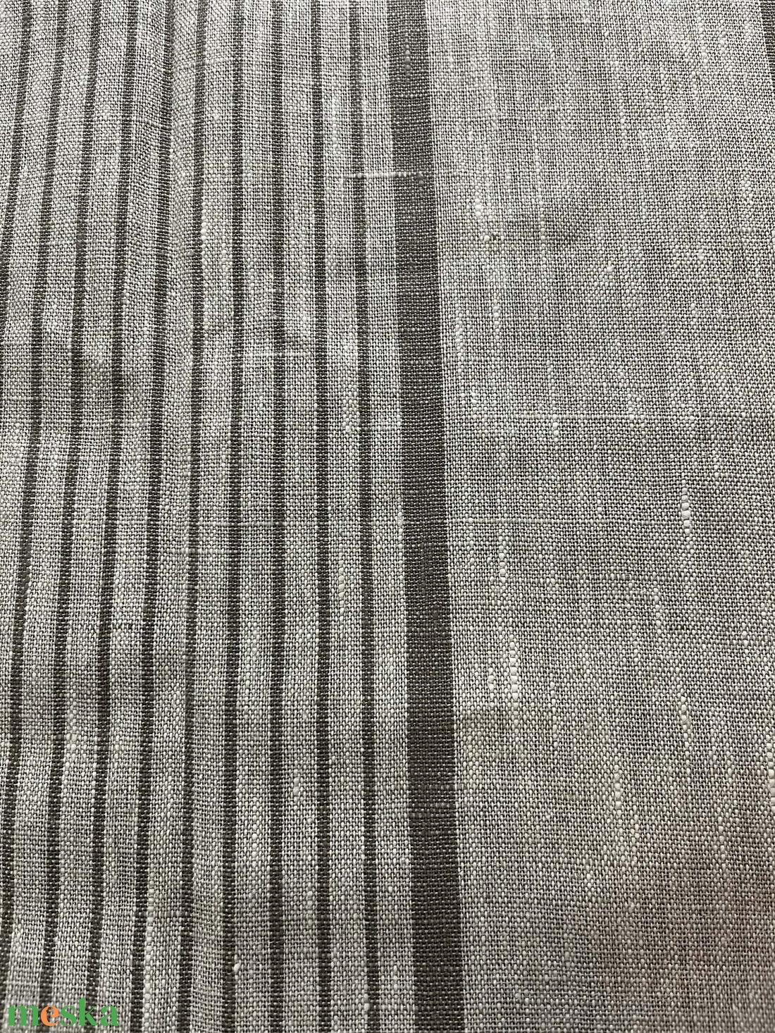 Csíkos lenvászon asztalterítő - otthon & életmód - lakástextil - abrosz, terítő - étkezőabrosz - Meska.hu