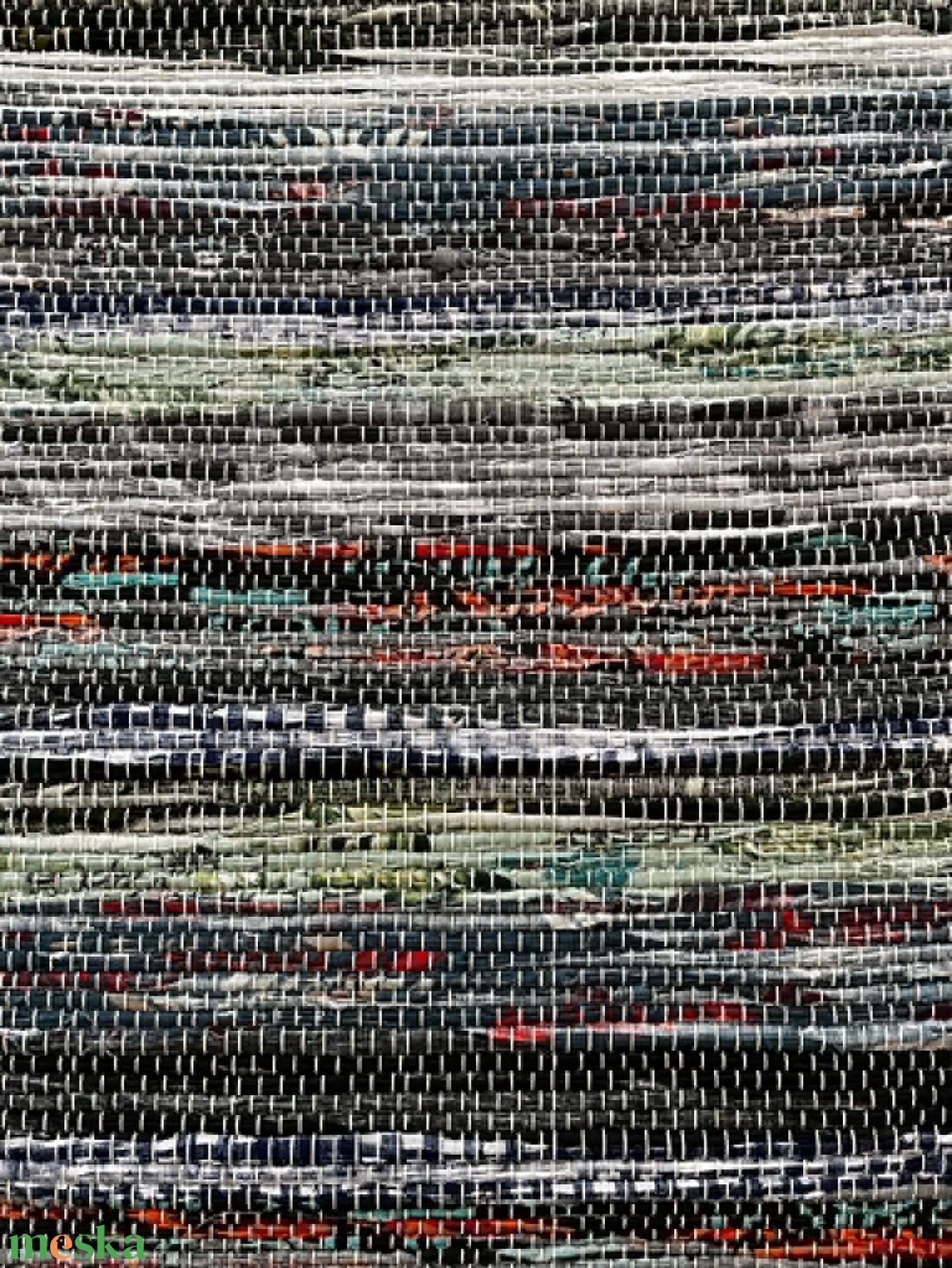 színes rongyszőnyeg - otthon & életmód - lakástextil - szőnyeg - szövött szőnyeg - Meska.hu