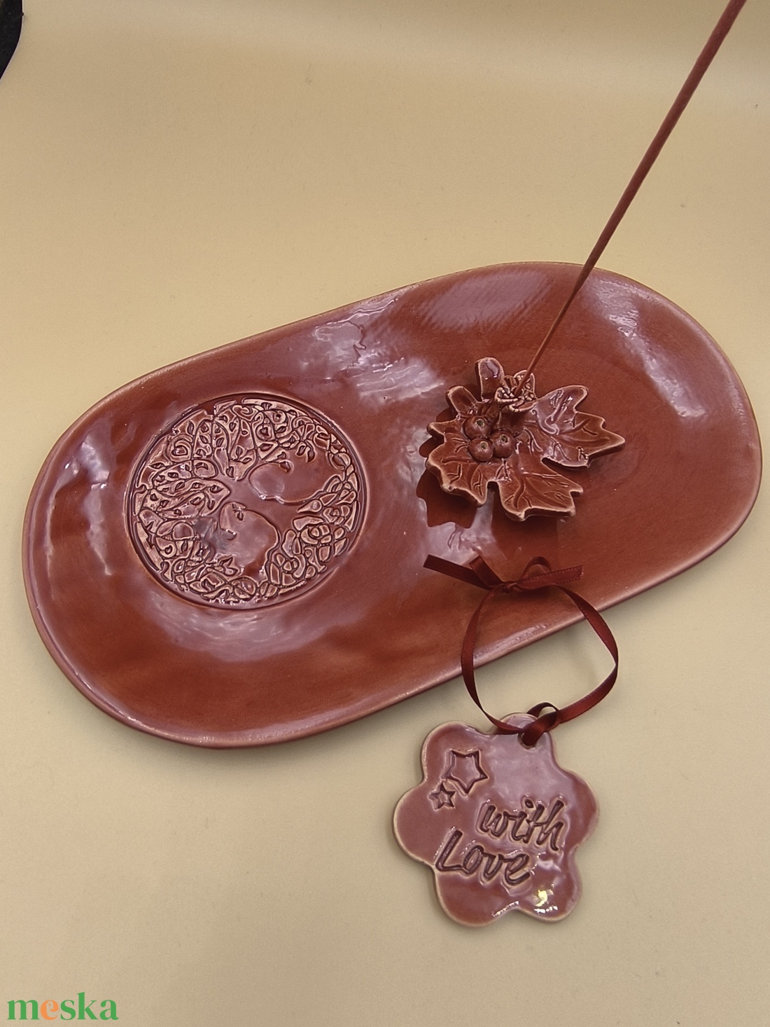  Füstölő tartó készlet 3 darabos - művészet - szobor - kerámia - Meska.hu