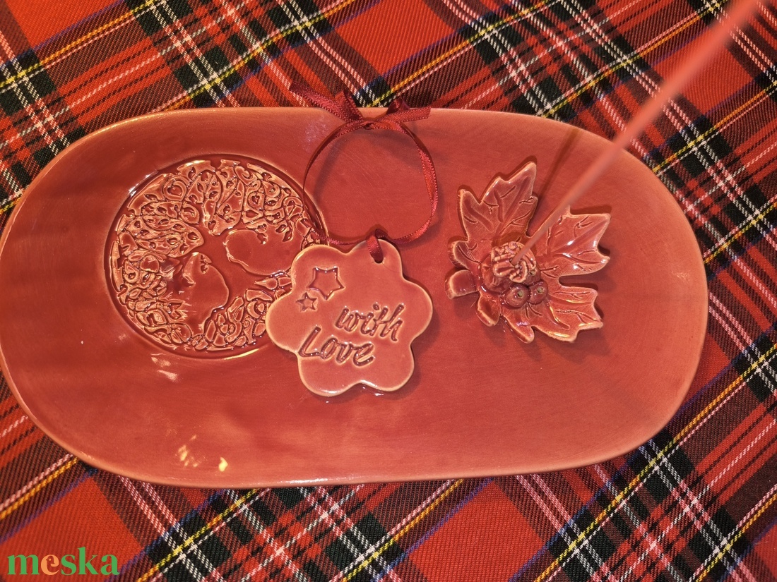  Füstölő tartó készlet 3 darabos - művészet - szobor - kerámia - Meska.hu