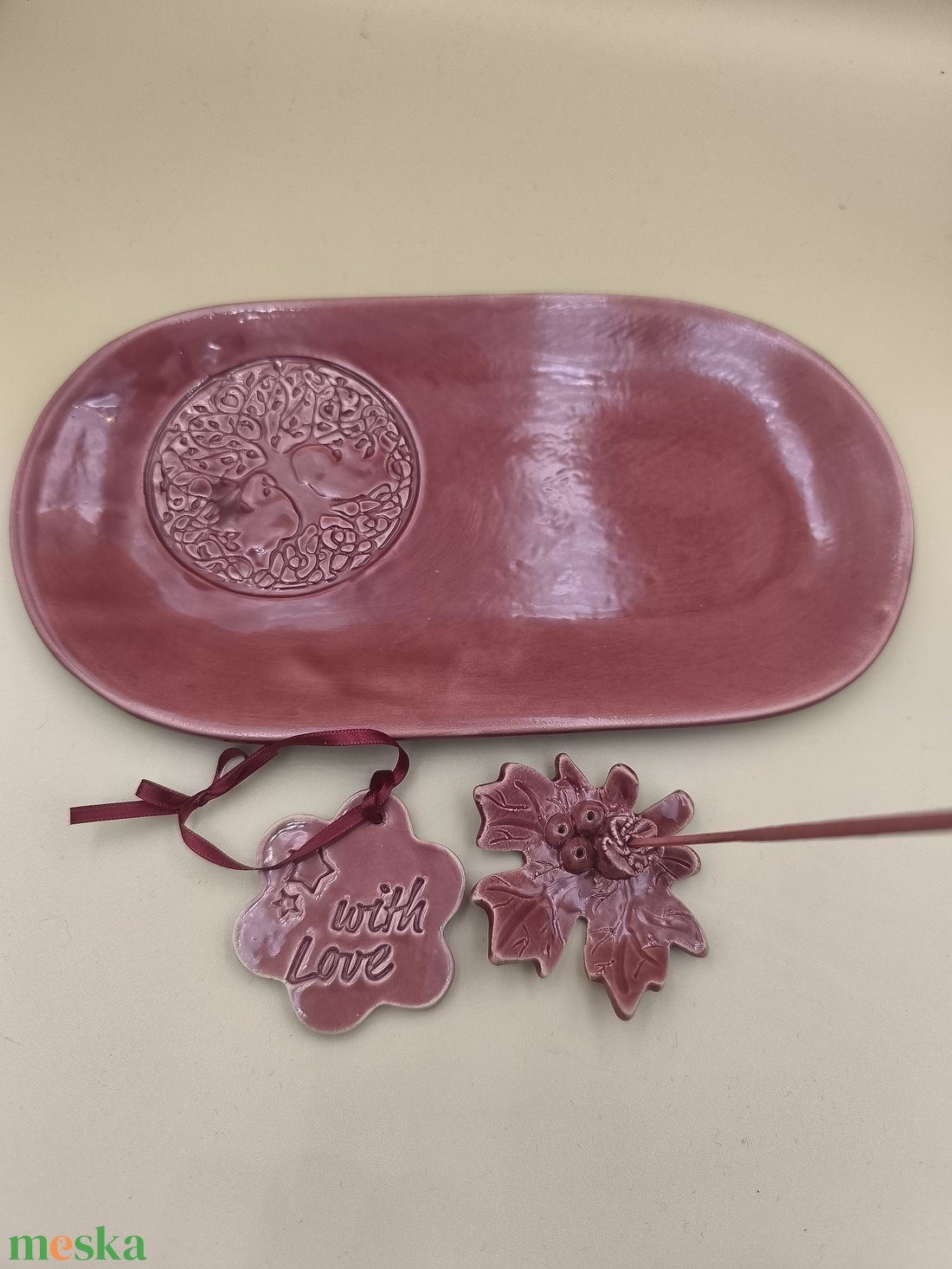  Füstölő tartó készlet 3 darabos - művészet - szobor - kerámia - Meska.hu