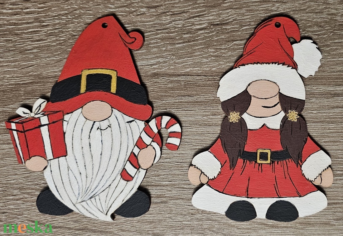 Manók - karácsony - mikulás - mikulás beltéri dekoráció - Meska.hu