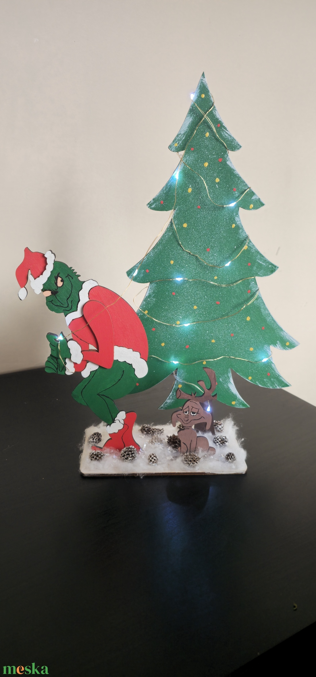 Asztal  - karácsony - adventi díszek - adventi asztaldísz - Meska.hu