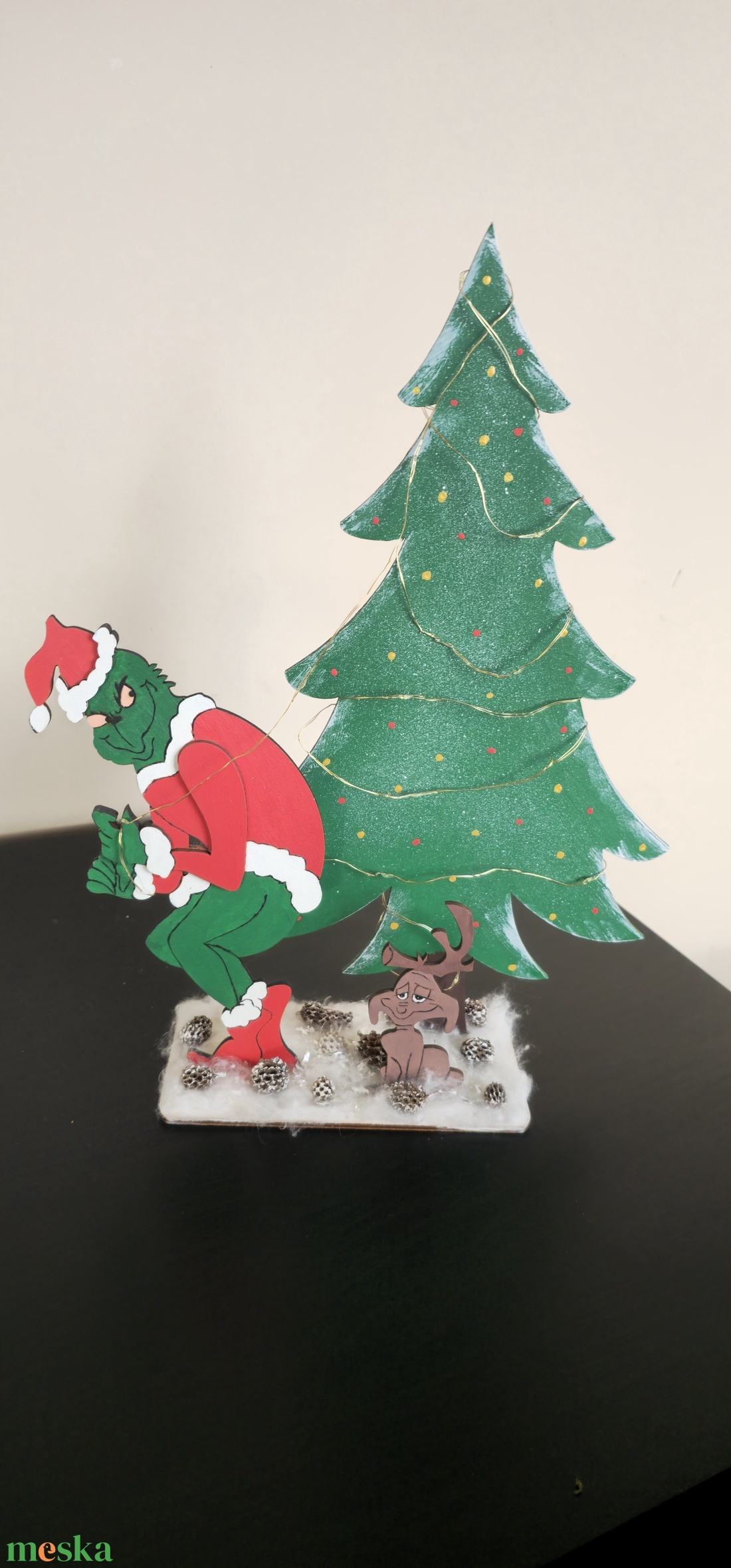 Asztal  - karácsony - adventi díszek - adventi asztaldísz - Meska.hu