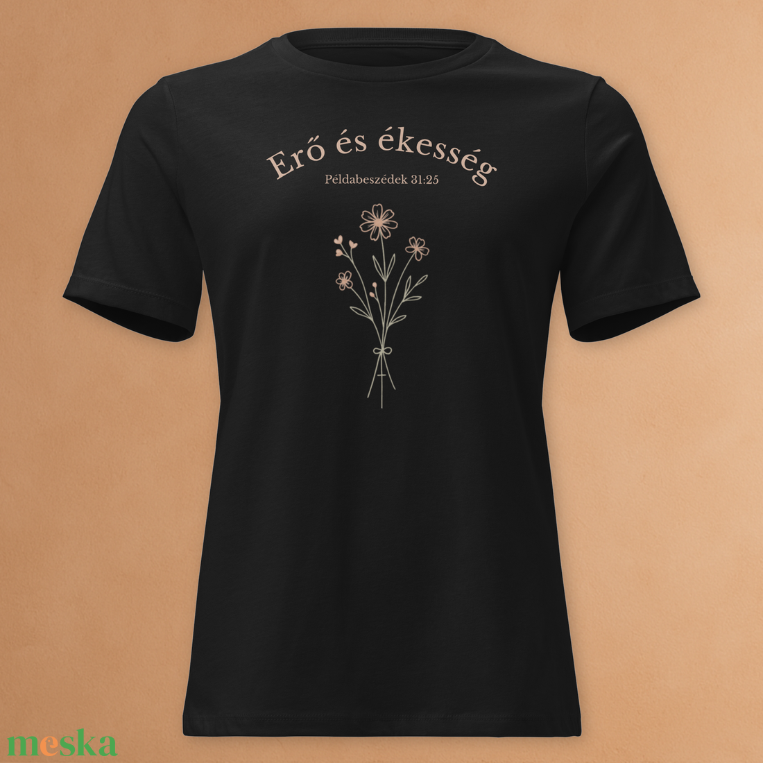 Erő és ékesség kényelmes női póló - Példabeszédek 31:25 - ruha & divat - női ruha - póló, felső - Meska.hu