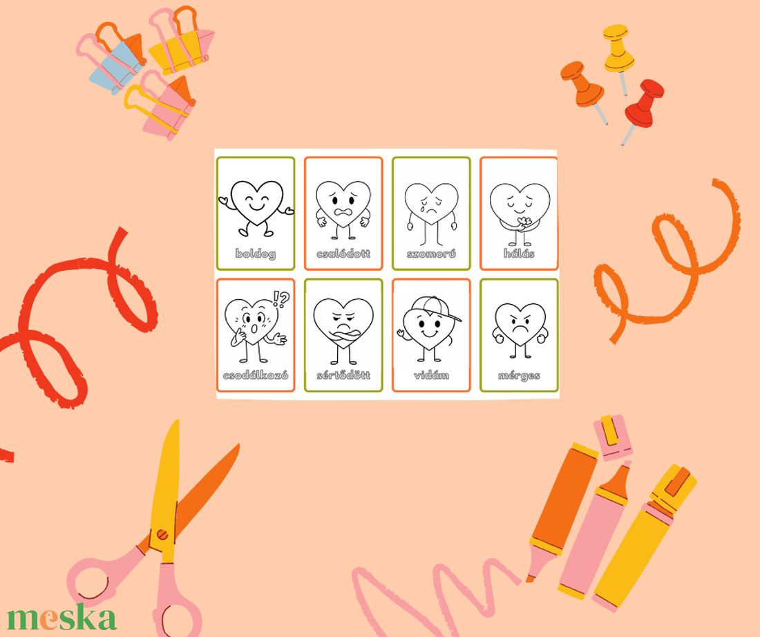 Színezd ki az érzelmeid színező és rajzoló füzet - otthon & életmód - papír, írószer - színező - Meska.hu