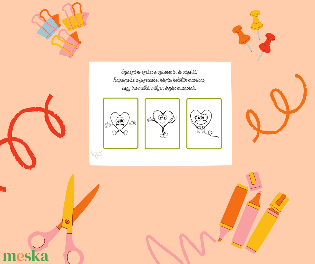 Színezd ki az érzelmeid színező és rajzoló füzet - otthon & életmód - papír, írószer - színező - Meska.hu