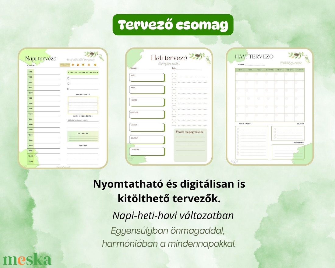 Tervező csomag - otthon & életmód - papír, írószer - naptár & tervező - Meska.hu