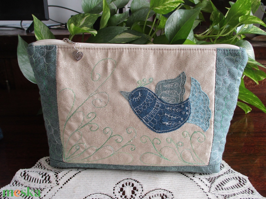 Nagyméretű  PATCHWORK neszesszer - táska & tok - neszesszer - Meska.hu