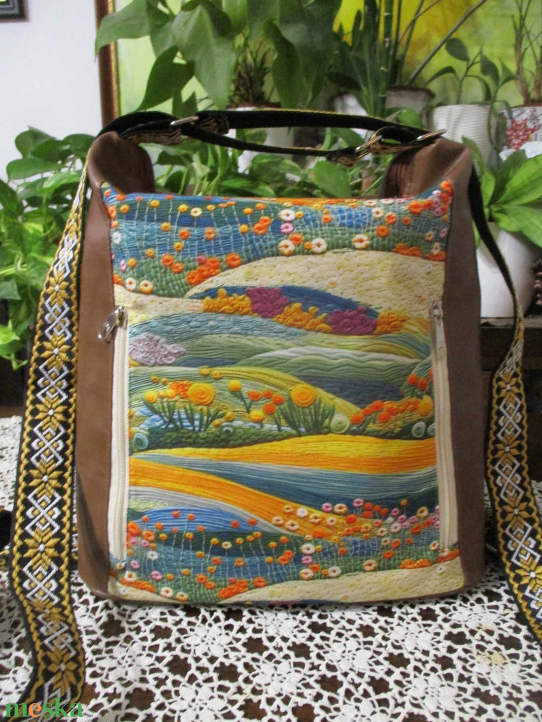 Hátizsák-oldaltáska - táska & tok - hátizsák - roll top hátizsák - Meska.hu