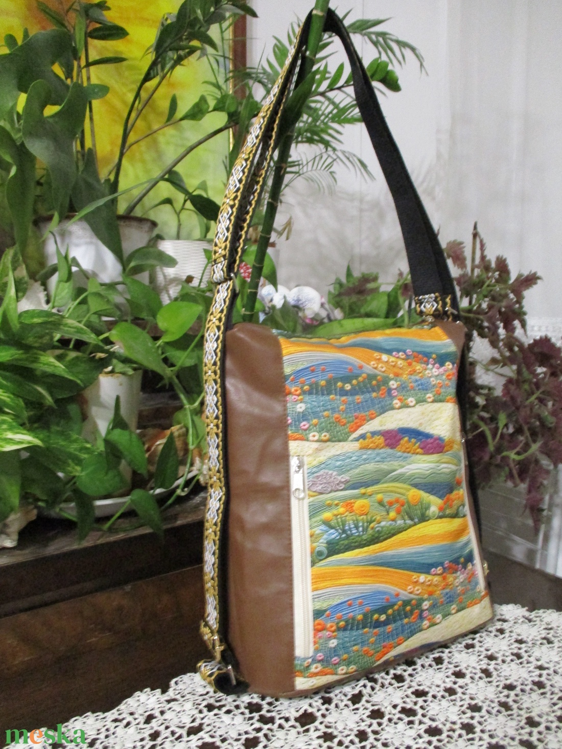 Hátizsák-oldaltáska - táska & tok - hátizsák - roll top hátizsák - Meska.hu