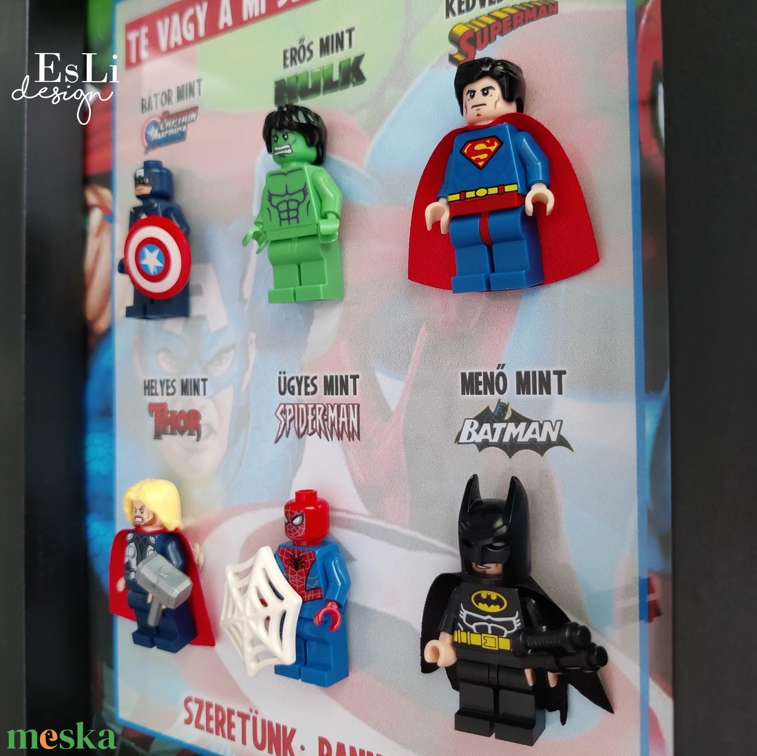 Apák napja Lego szuperhős figurás kép, Apa, Papa - otthon & életmód - dekoráció - dísztárgy - Meska.hu Apák napja Lego szuperhős figurás kép, Apa, Papa - otthon & életmód - dekoráció - dísztárgy - Meska.hu