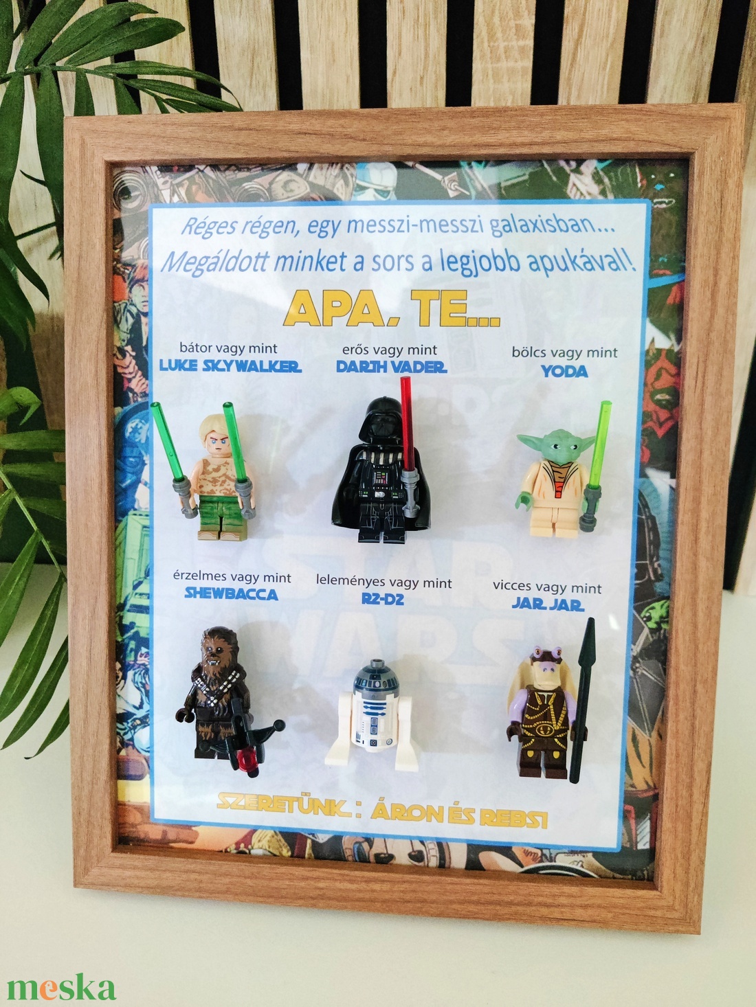 Lego starwars  figurás kép, Apa, Papa  - otthon & életmód - dekoráció - dísztárgy - Meska.hu