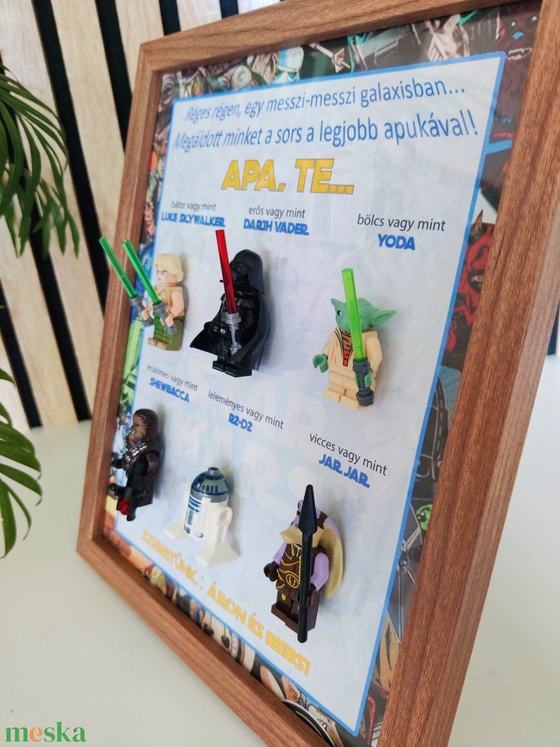 Lego starwars  figurás kép, Apa, Papa  - otthon & életmód - dekoráció - dísztárgy - Meska.hu