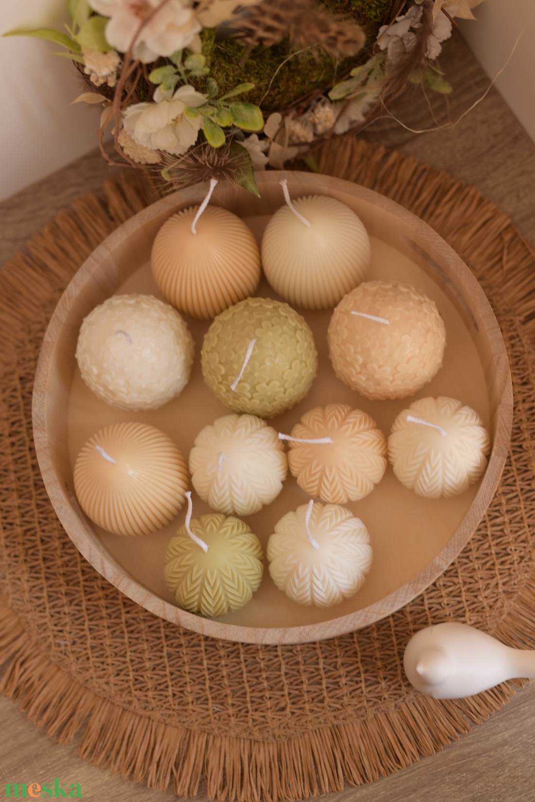 Húsvéti szójaviasz gyertya tojások - otthon & életmód - gyertya, illat, aroma - gyertya - Meska.hu