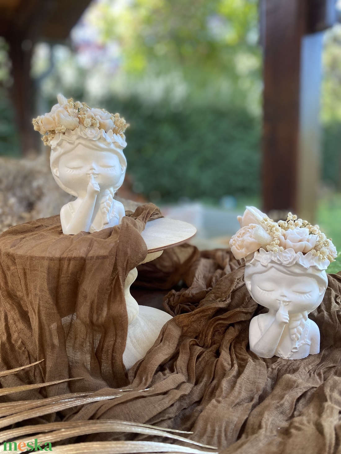 Szójaviasz virágkoszorús lány  dekor - otthon & életmód - gyertya, illat, aroma - gyertya - Meska.hu Szójaviasz virágkoszorús lány  dekor - otthon & életmód - gyertya, illat, aroma - gyertya - Meska.hu