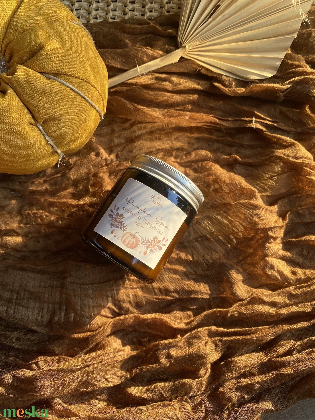 Pumpkin Spice illatú szójaviasz illatgyertya 100ml - otthon & életmód - gyertya, illat, aroma - gyertya - Meska.hu Pumpkin Spice illatú szójaviasz illatgyertya 100ml - otthon & életmód - gyertya, illat, aroma - gyertya - Meska.hu