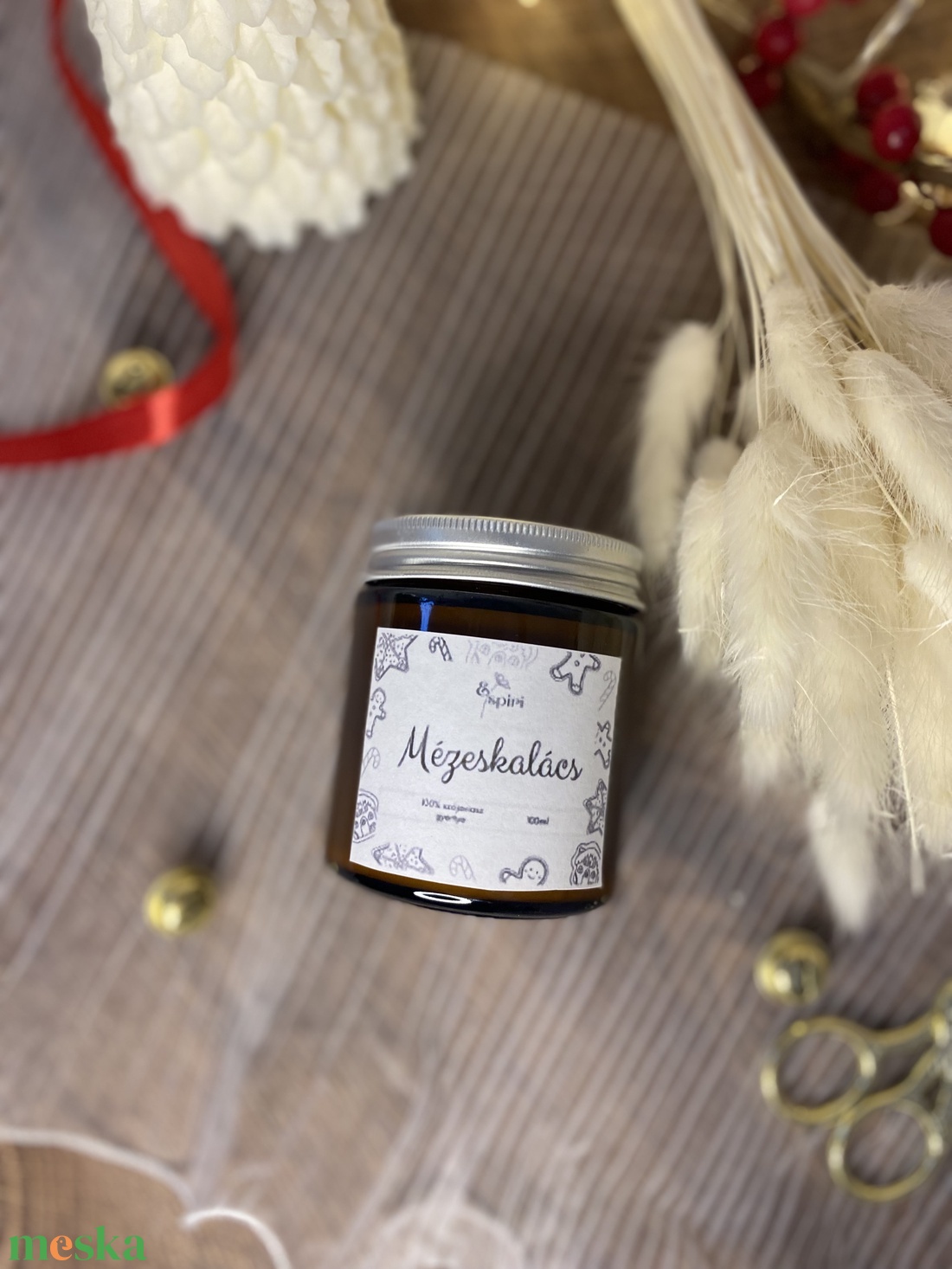 Mézeskalács szójaviasz illatgyertya - otthon & életmód - gyertya, illat, aroma - gyertya - Meska.hu