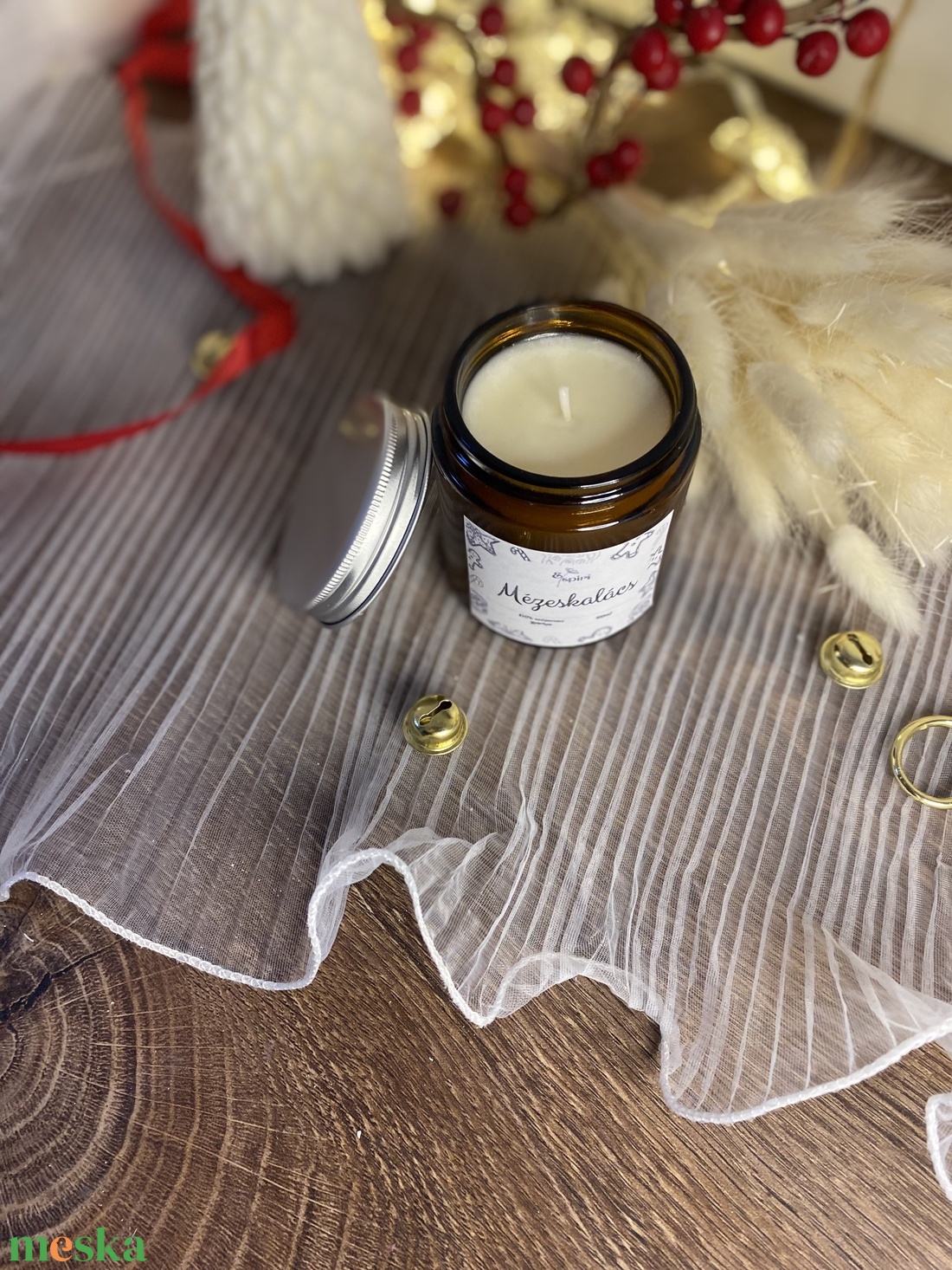 Mézeskalács szójaviasz illatgyertya - otthon & életmód - gyertya, illat, aroma - gyertya - Meska.hu