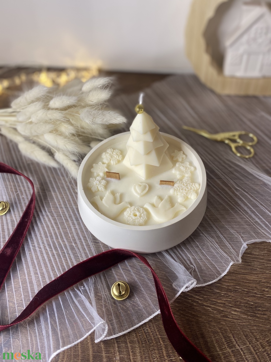 Winter Dreamlight - Szójaviasz karácsonyi gyertya - otthon & életmód - gyertya, illat, aroma - gyertya - Meska.hu