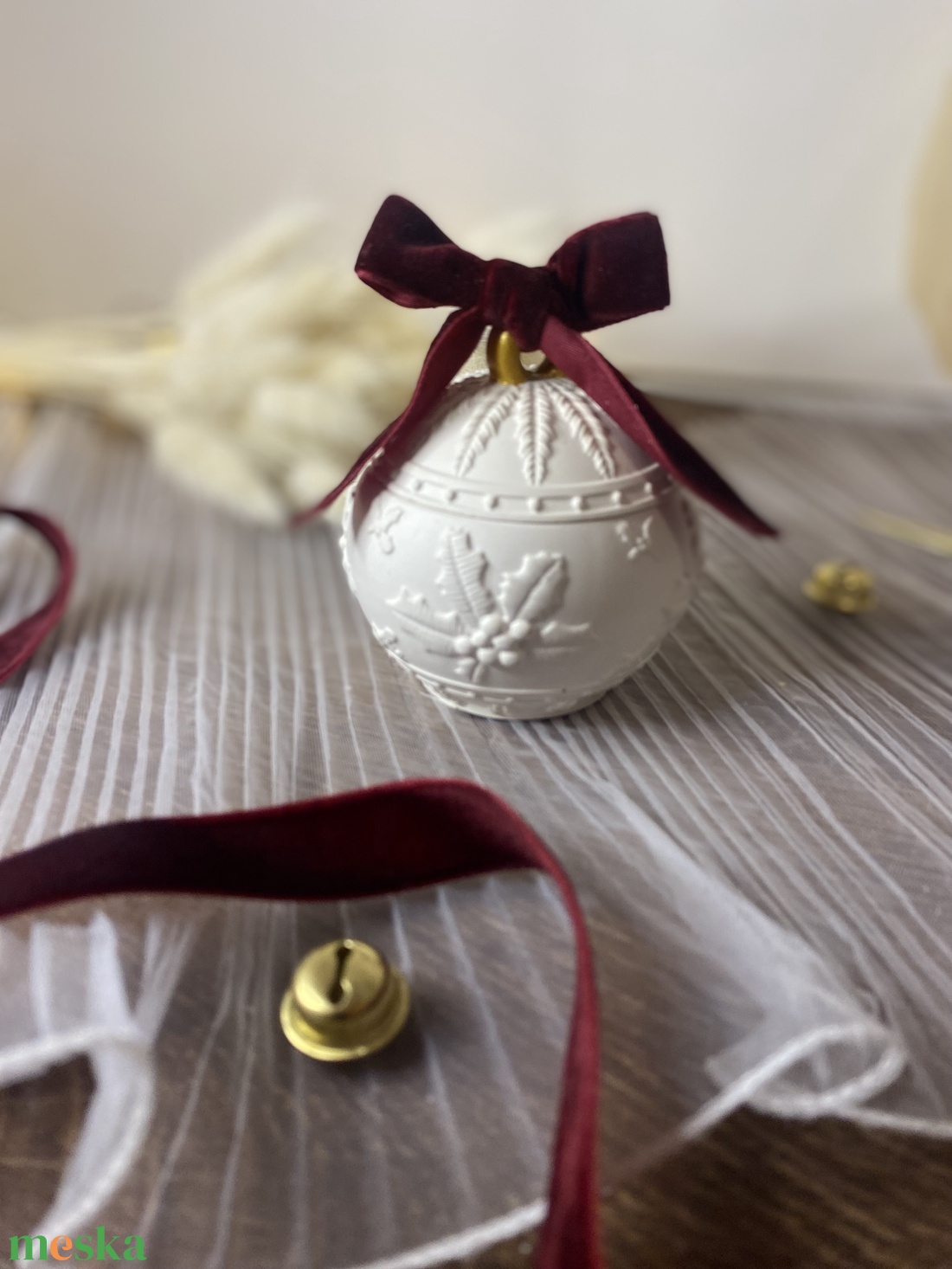 Little christmas ball - szójaviasz gyertya - otthon & életmód - gyertya, illat, aroma - gyertya - Meska.hu