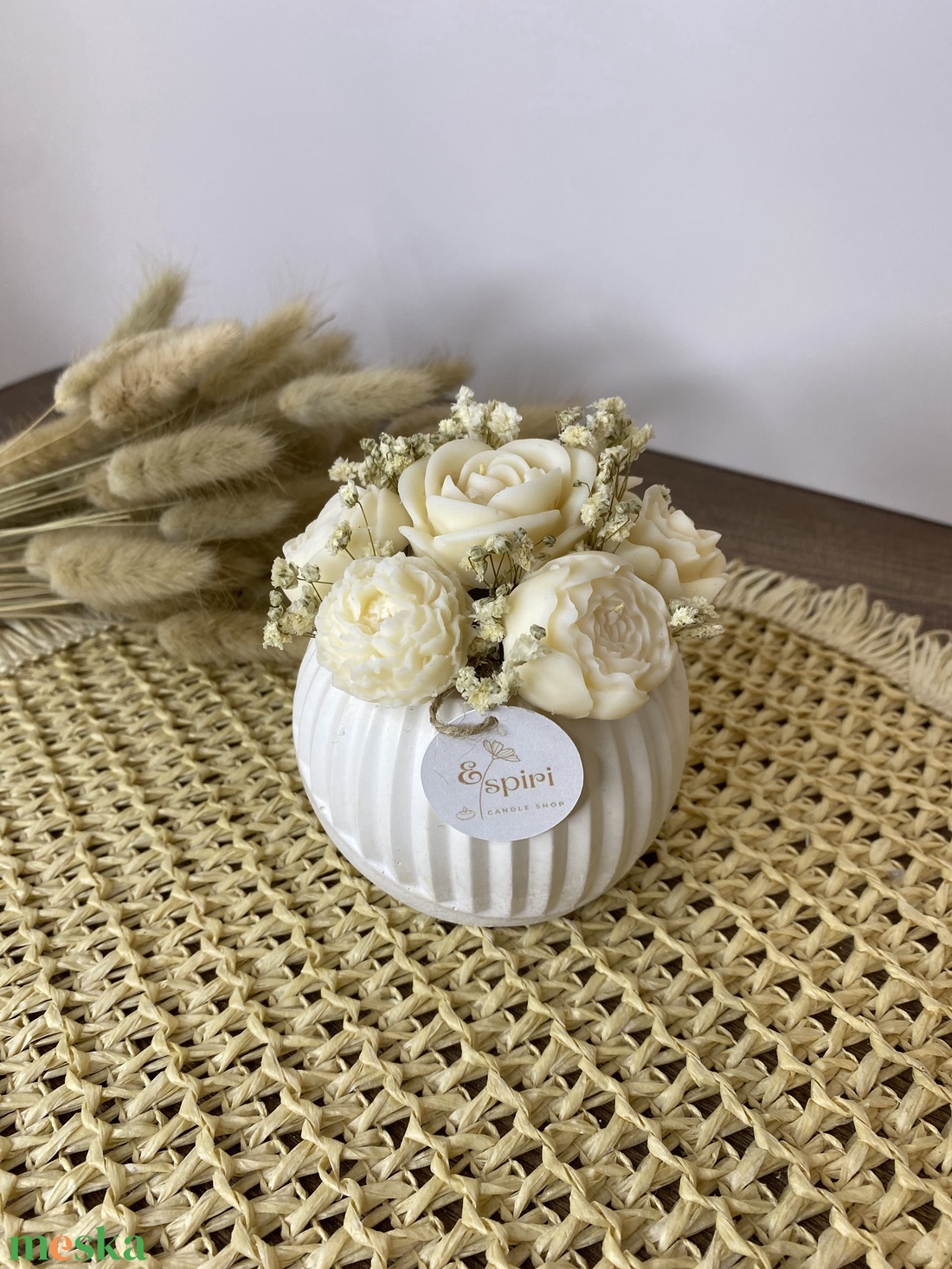 Virágcsend � Szójaviasz illatbox - otthon & életmód - gyertya, illat, aroma - illatviasz - Meska.hu