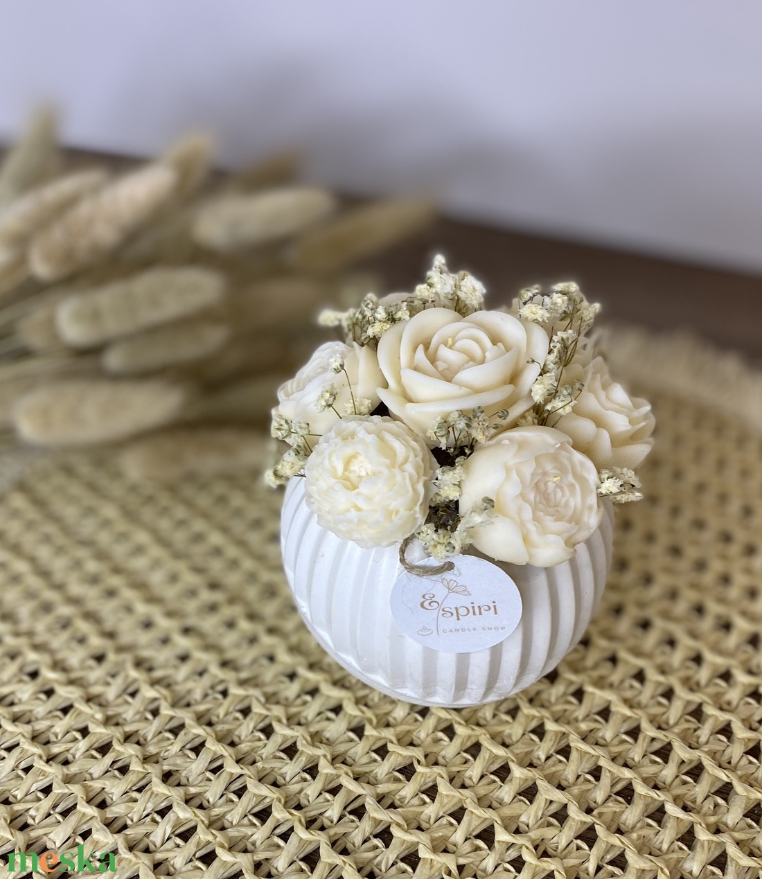 Virágcsend � Szójaviasz illatbox - otthon & életmód - gyertya, illat, aroma - illatviasz - Meska.hu