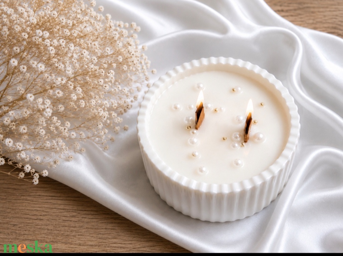 Babaváró illatgyertya - otthon & életmód - gyertya, illat, aroma - gyertya - Meska.hu