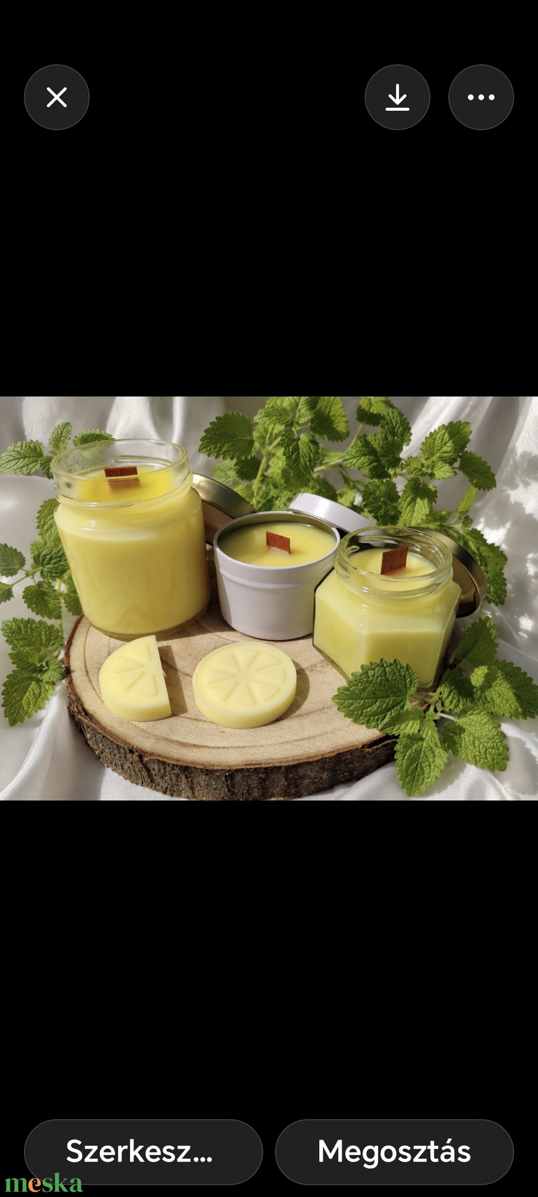 Citronella illatgyertya - otthon & életmód - gyertya, illat, aroma - gyertya - Meska.hu