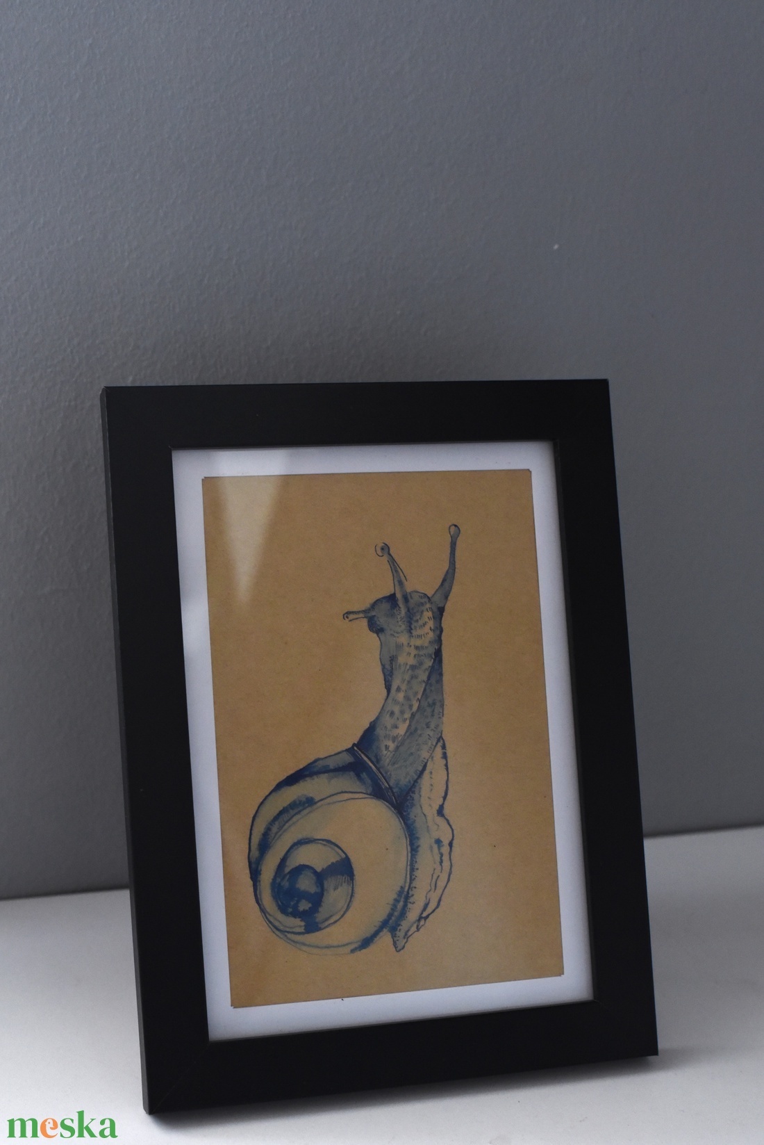 Kék csiga tusrajz barna papíron - művészet - grafika & illusztráció - egyéb rajzok - Meska.hu Kék csiga tusrajz barna papíron - művészet - grafika & illusztráció - egyéb rajzok - Meska.hu