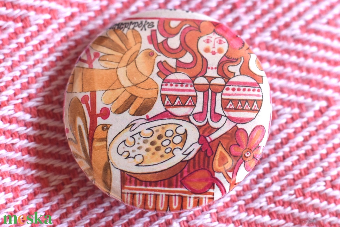 Mese bélyeg kitűző - ékszer - kitűző és bross - Meska.hu