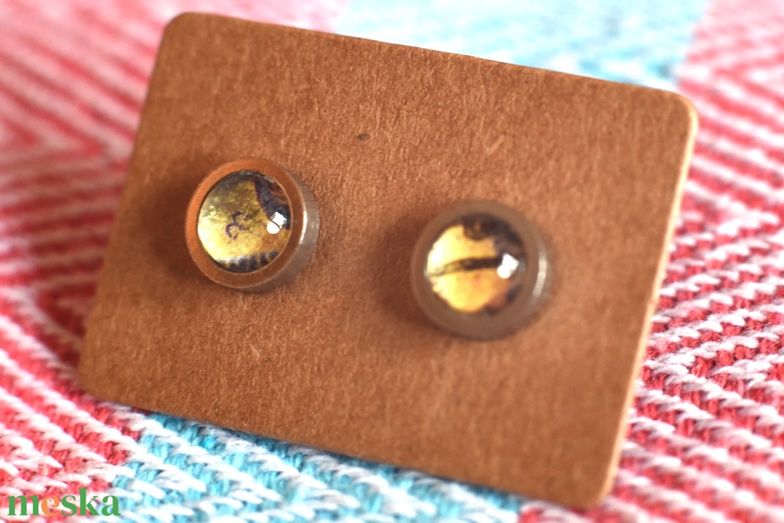 Bélyeg fülbevaló - ékszer - fülbevaló - pötty fülbevaló - Meska.hu