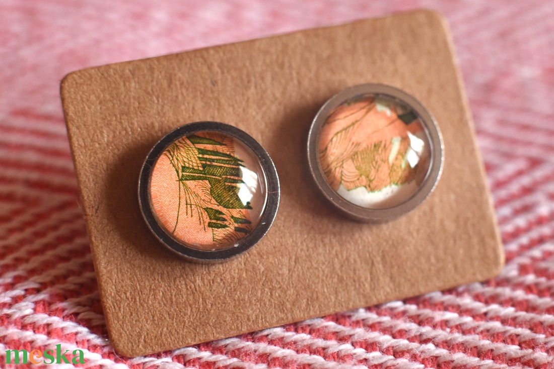 Bélyeg fülbevaló - ékszer - fülbevaló - pötty fülbevaló - Meska.hu