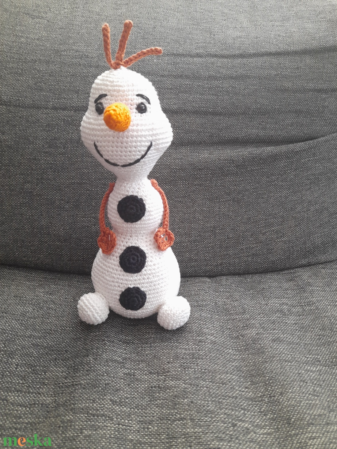 Horgolt Hóember (Olaf) - játék & sport - plüssállat & játékfigura - más figura - Meska.hu Horgolt Hóember (Olaf) - játék & sport - plüssállat & játékfigura - más figura - Meska.hu