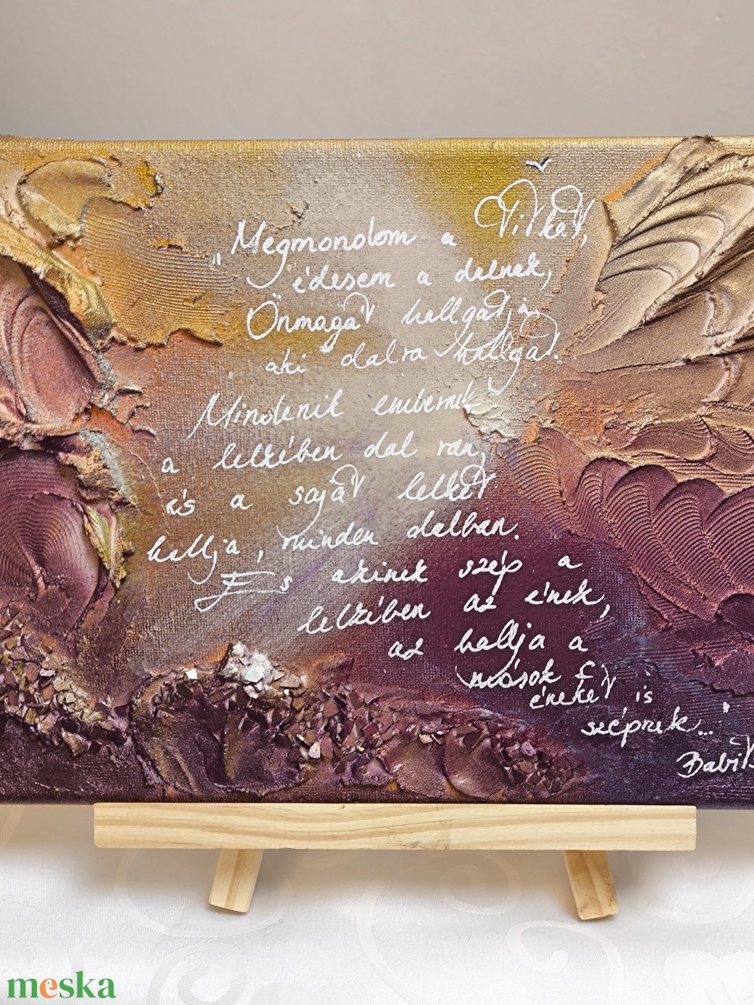 Lélek dal Babitscsal c. 3D hatású festmény - művészet - festmény - festmény vegyes technika - Meska.hu