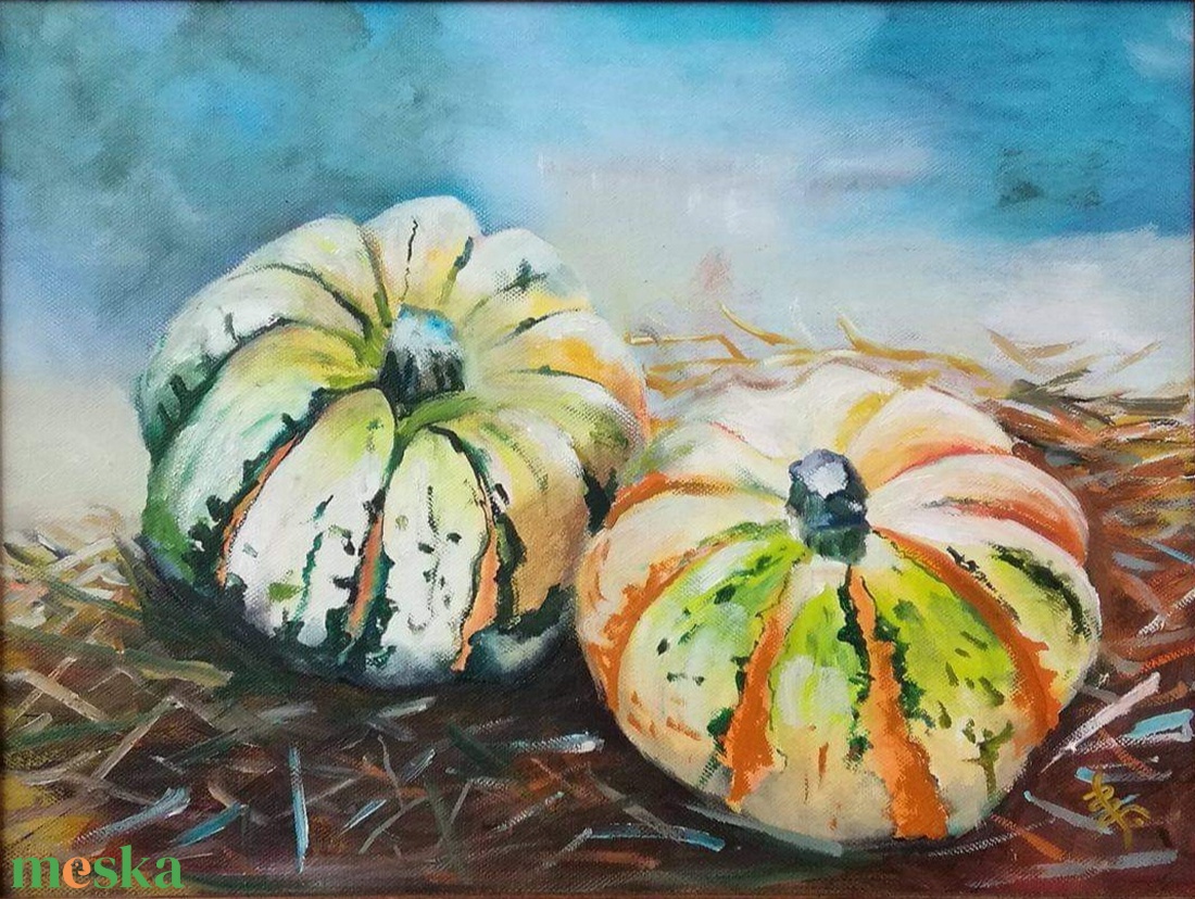 Olajfestmény - Pumpkins - művészet - festmény - olajfestmény - Meska.hu Olajfestmény - Pumpkins - művészet - festmény - olajfestmény - Meska.hu