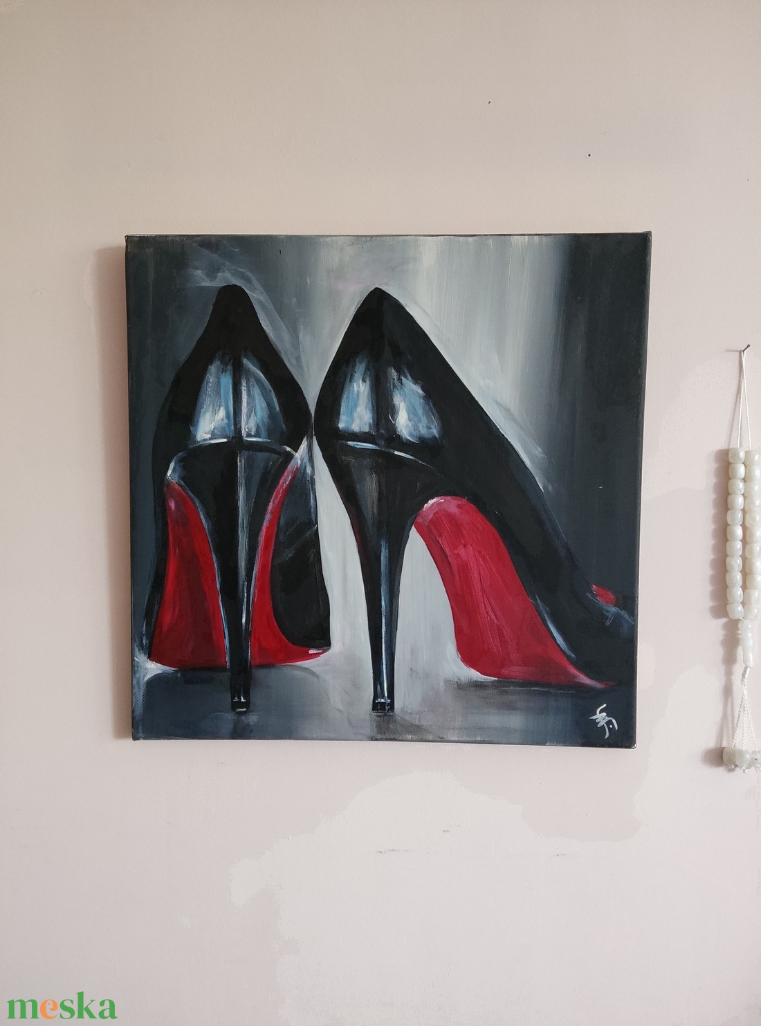 Akril festmény - Cipő I. (2017.) - művészet - festmény - akril - Meska.hu