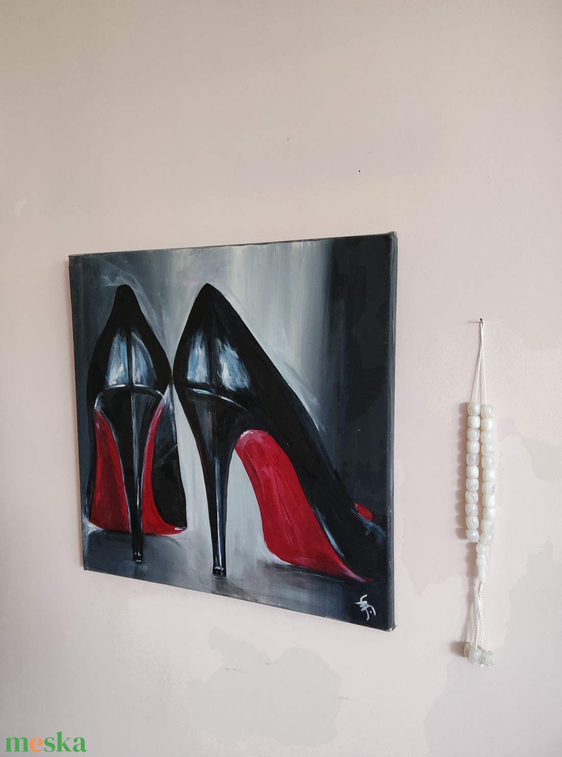 Akril festmény - Cipő I. (2017.) - művészet - festmény - akril - Meska.hu