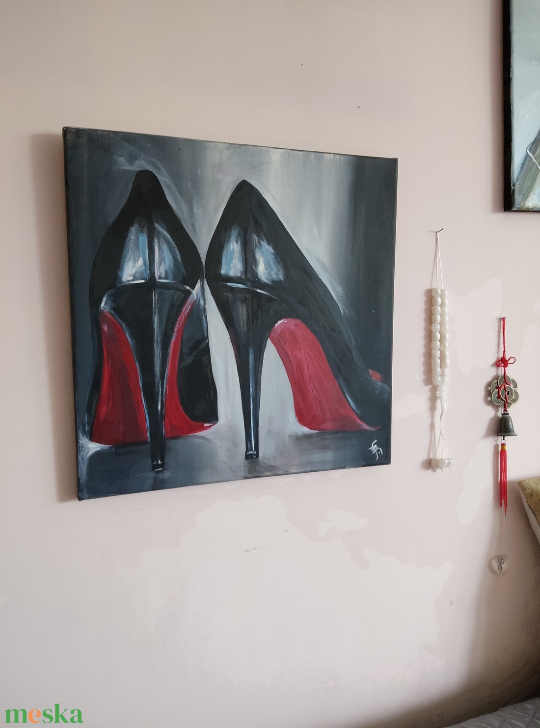 Akril festmény - Cipő I. (2017.) - művészet - festmény - akril - Meska.hu