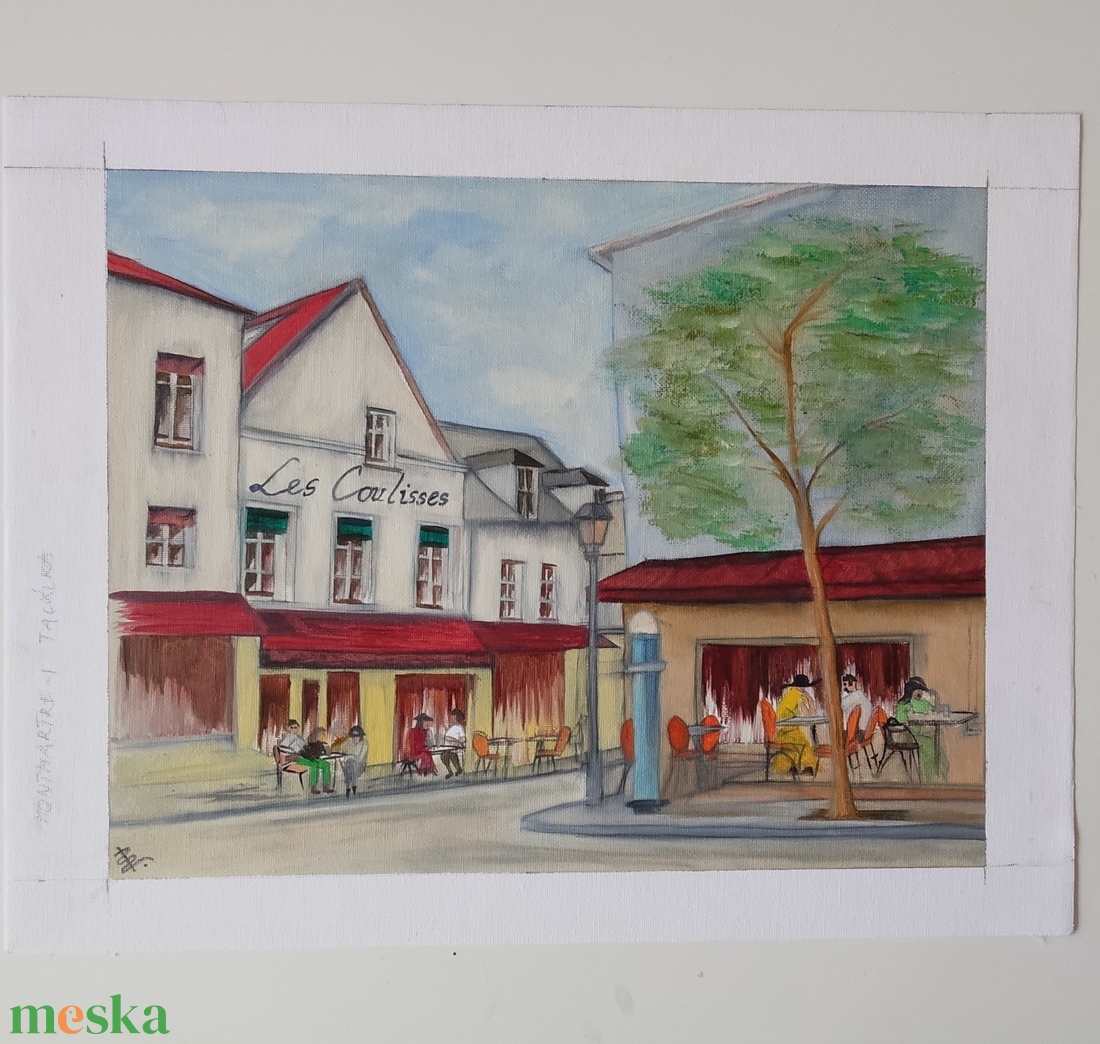 Olaj festmény - Montmartre-i találka (2016.) - művészet - festmény - olajfestmény - Meska.hu Olaj festmény - Montmartre-i találka (2016.) - művészet - festmény - olajfestmény - Meska.hu