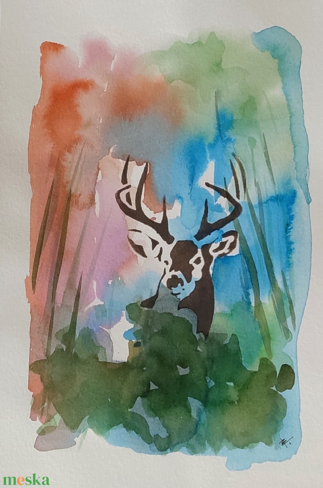 Akvarell - Az erdő őre (2025.) - művészet - festmény - akvarell - Meska.hu Akvarell - Az erdő őre (2025.) - művészet - festmény - akvarell - Meska.hu