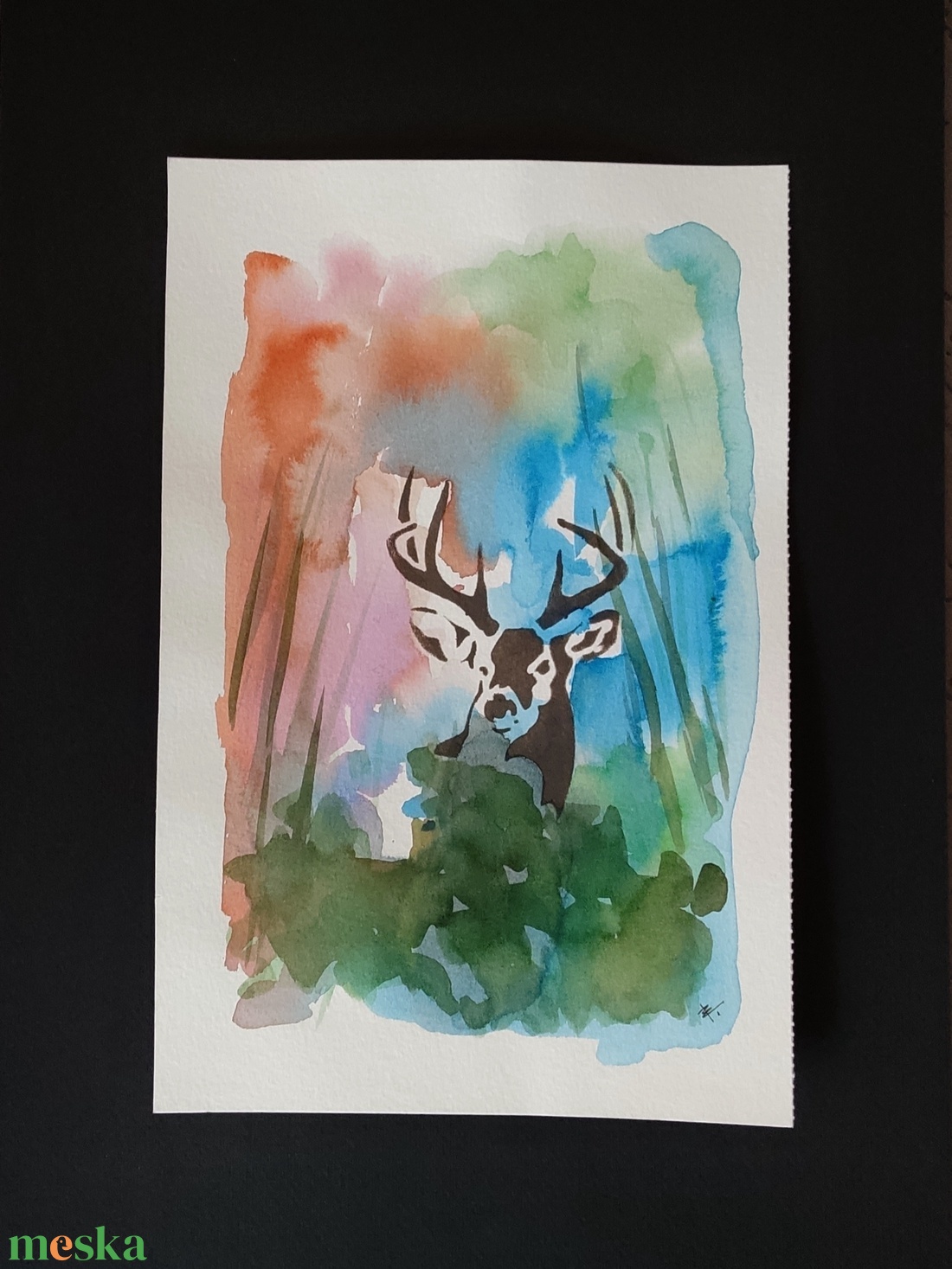 Akvarell - Az erdő őre (2025.) - művészet - festmény - akvarell - Meska.hu Akvarell - Az erdő őre (2025.) - művészet - festmény - akvarell - Meska.hu