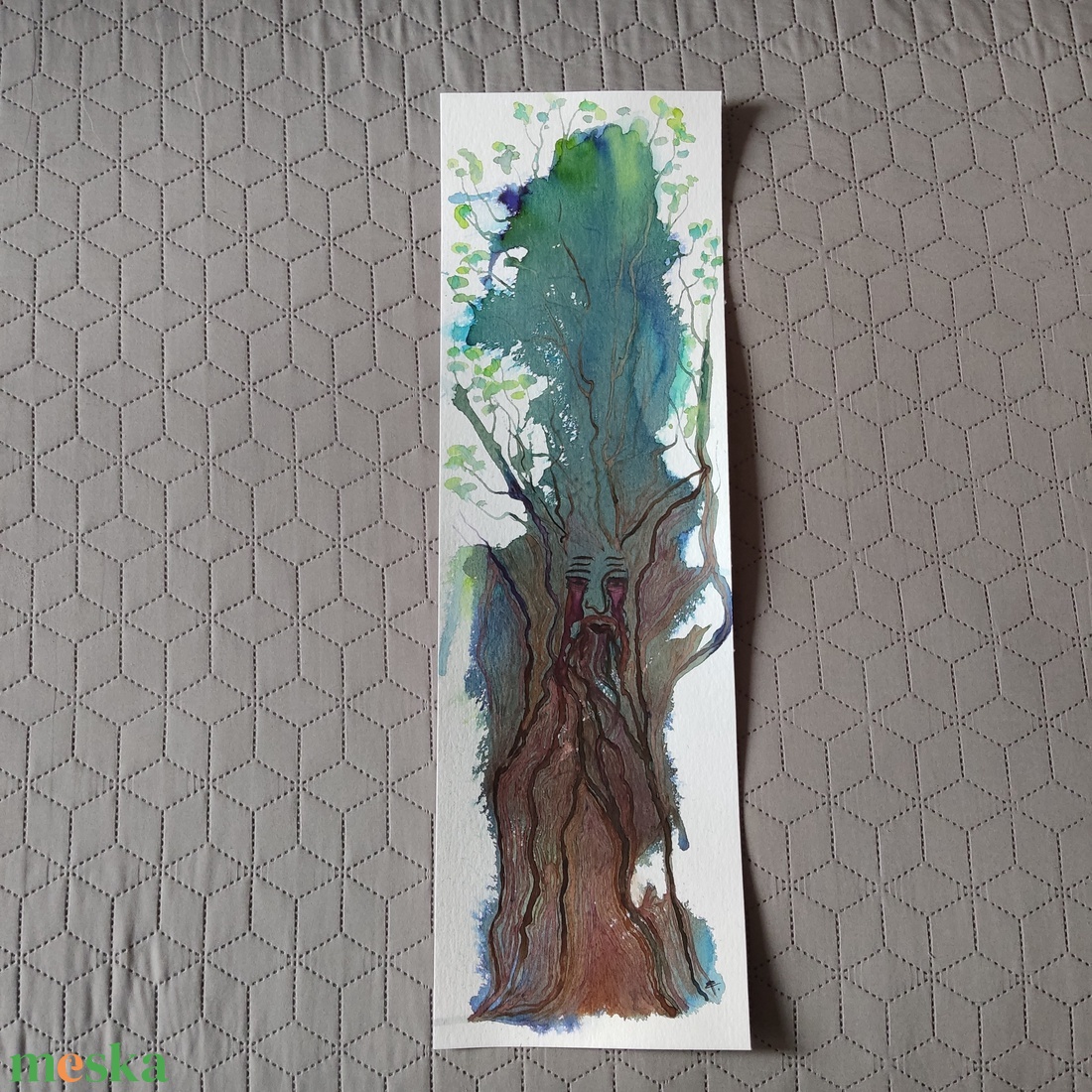 Akvarell - Könnyező évgyűrűk (2025.) - művészet - festmény - akvarell - Meska.hu