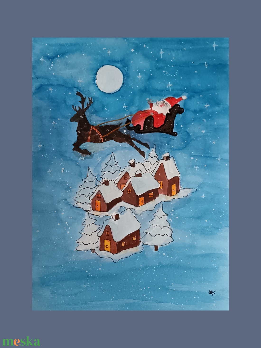 Akril, akvarell festmény - (2025.) - művészet - festmény - festmény vegyes technika - Meska.hu