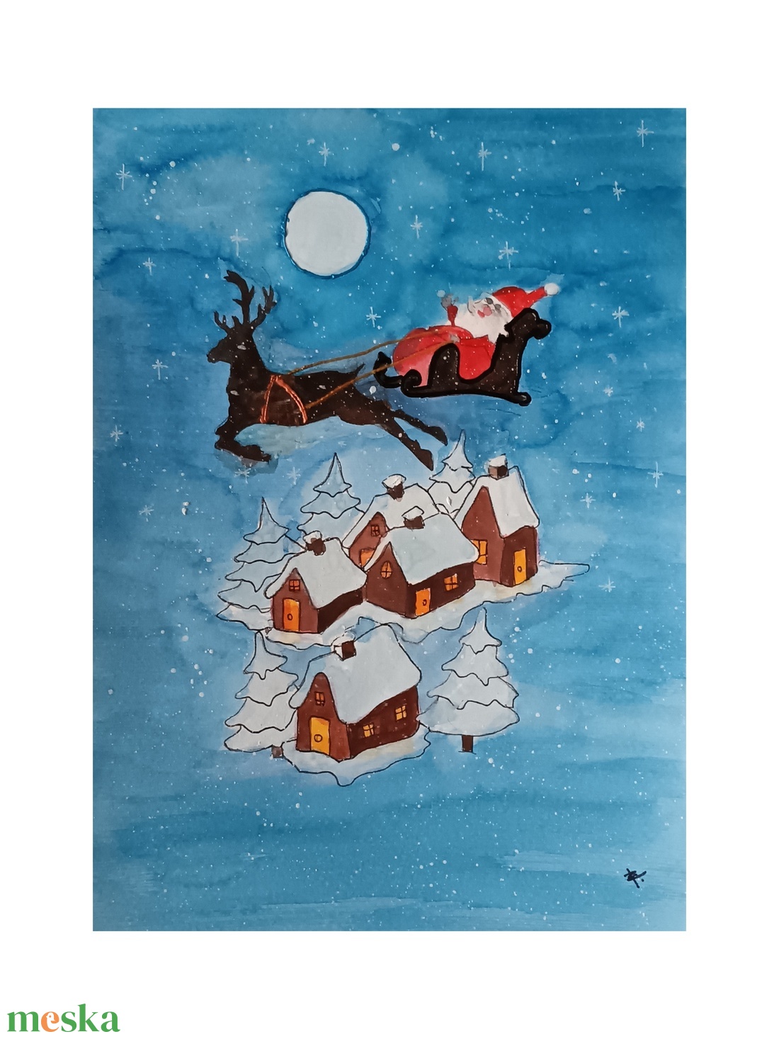 Akril, akvarell festmény - (2025.) - művészet - festmény - festmény vegyes technika - Meska.hu