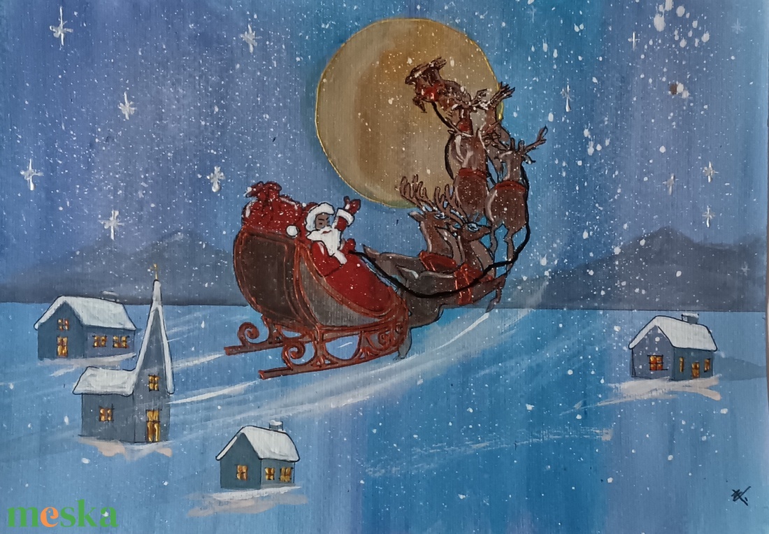 Akril, akvarell festmény - (2025.) - művészet - festmény - festmény vegyes technika - Meska.hu