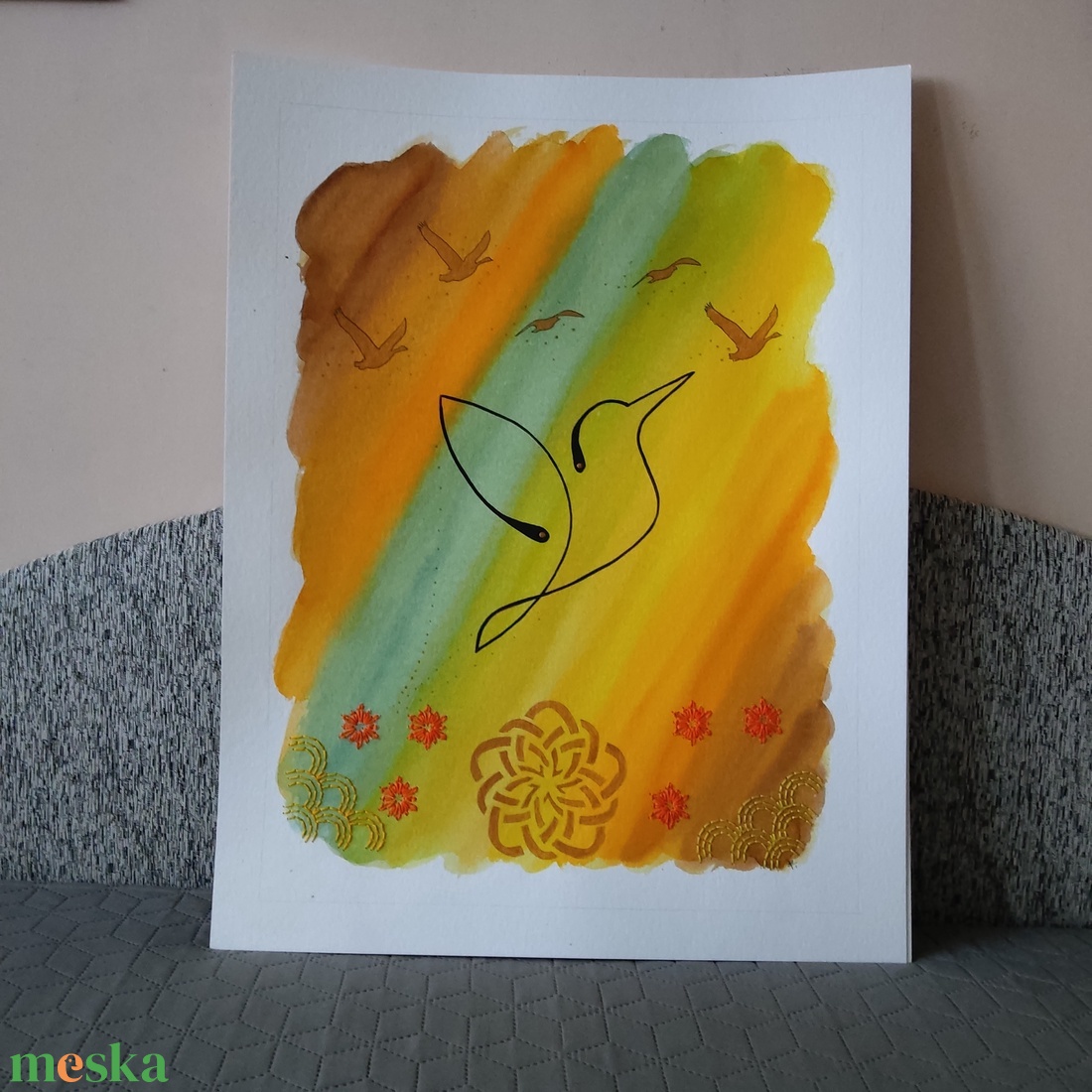 Akvarell - Lélektér - Emelkedés (2025.) - művészet - festmény - akvarell - Meska.hu