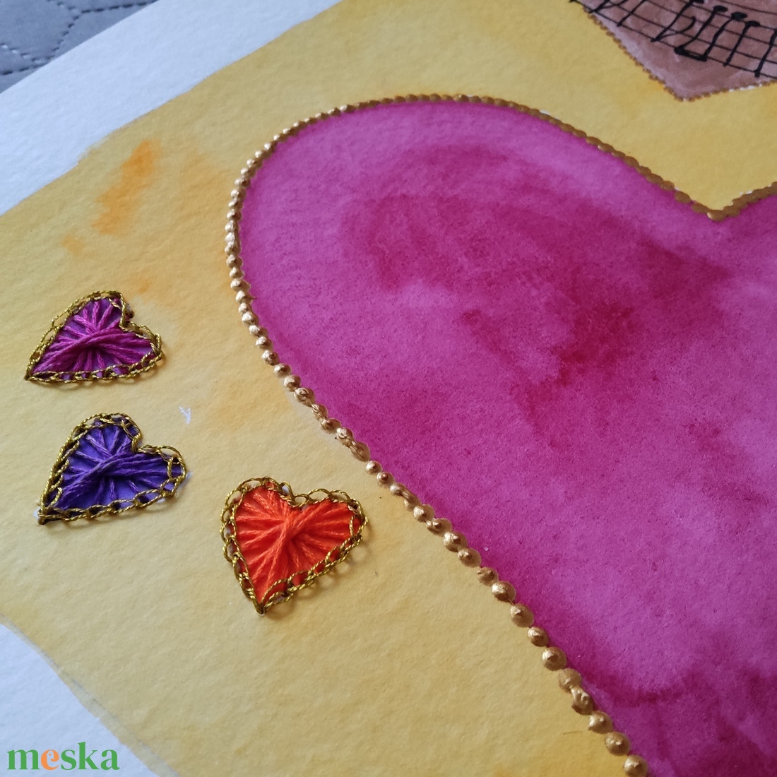 Akvarell - Lélektér - Minden út a szívem(d)en át vezet (2025.) - művészet - festmény - akvarell - Meska.hu