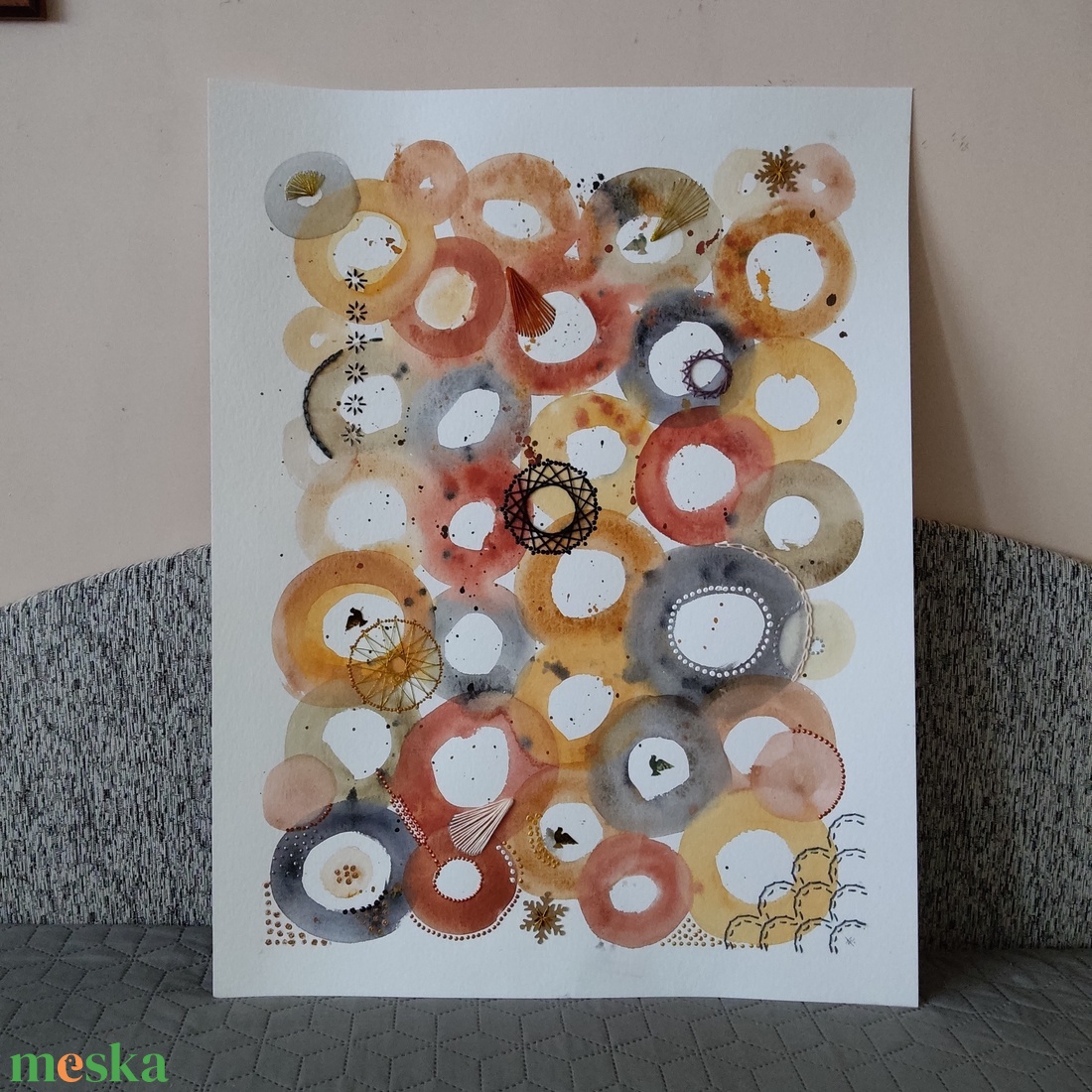 Akvarell - Lélektér - Ritmus (2025.) - művészet - festmény - akvarell - Meska.hu